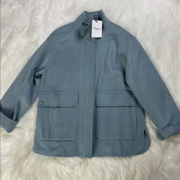 Theory Double Face Wool And Cashmere Utility Coat